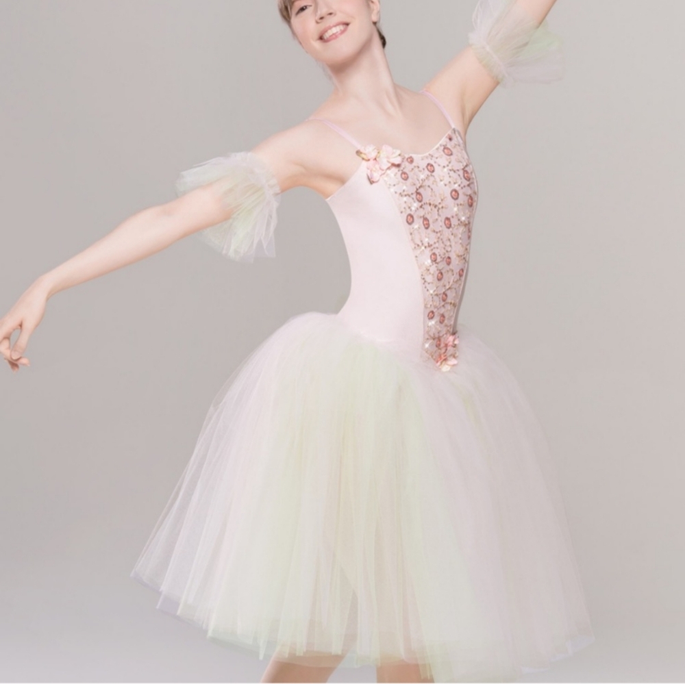 Revolution Dancewear Tutu Ballet Dress Tulle Sequins Floral